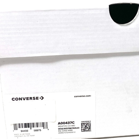 Converse Weapon CX Shoes Mid Top Pink White Leather Men Size Sneakers A00437C - Picture 10 of 10